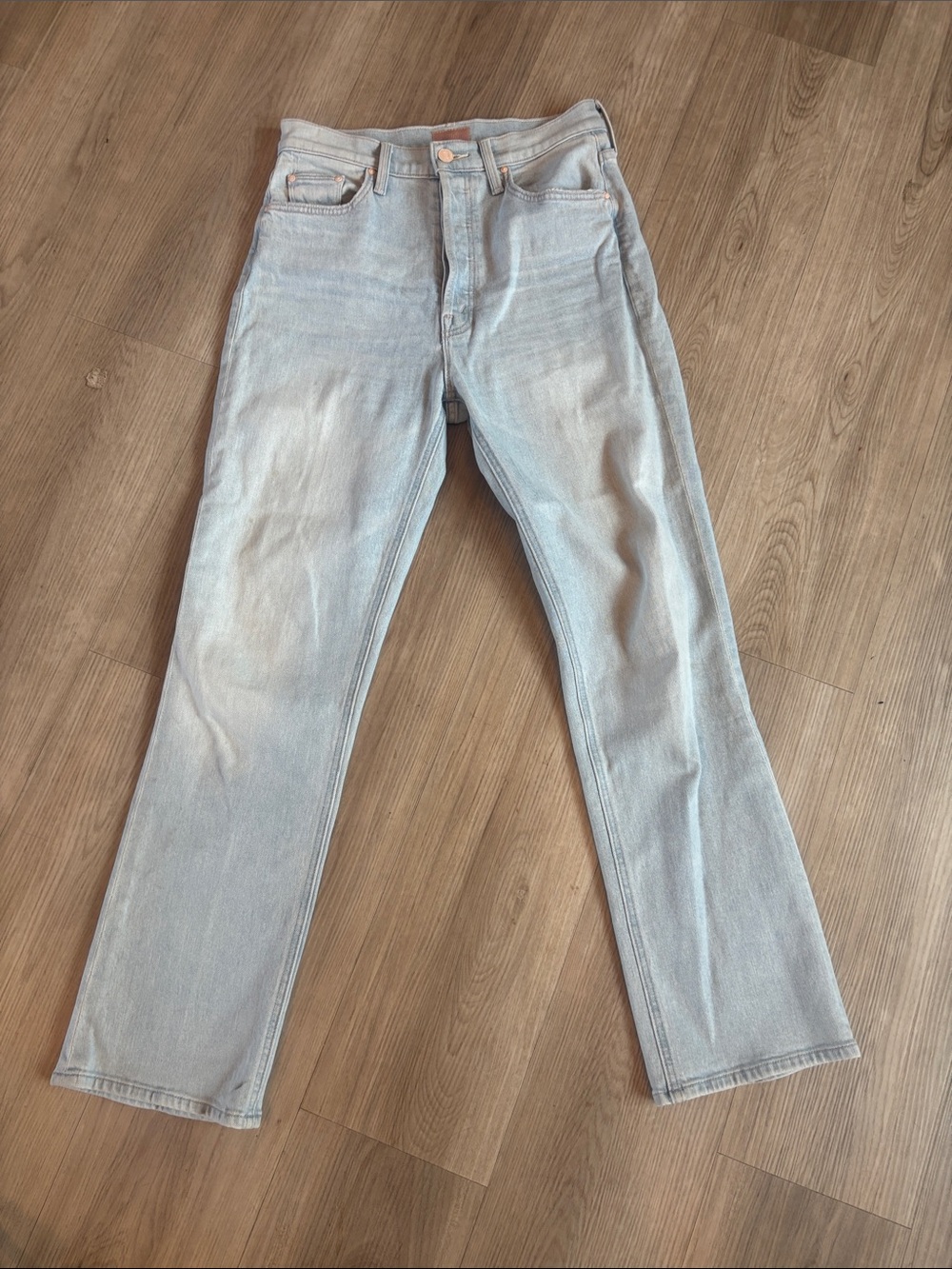 MOTHER Light Blue Cropped Ankle Jeans, The Tripper Ankle